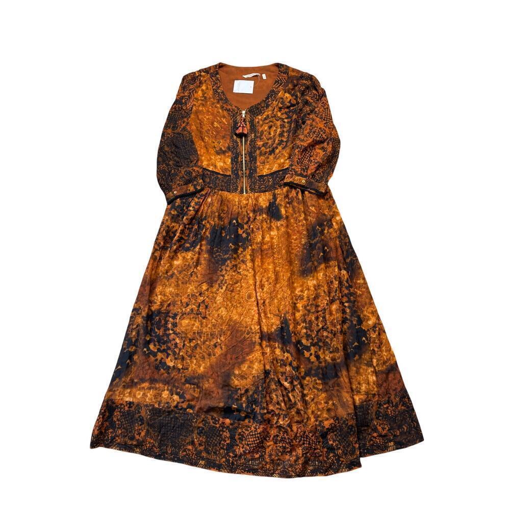 Soft Surroundings Dress size women's XL, NWOT Brown & Black Flowy fit Design